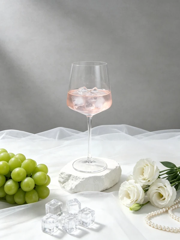 Clear Detachable Stem Plastic Wine Glass high quality