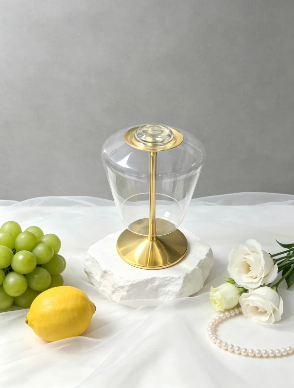 Detachable Gold Stem Plastic Wine Glass manufacturers